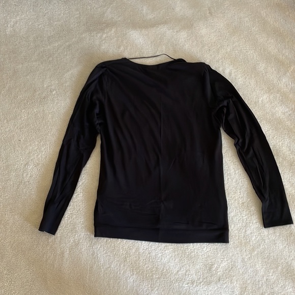 H&M Black 100% cotton wrap front top - Picture 4 of 8